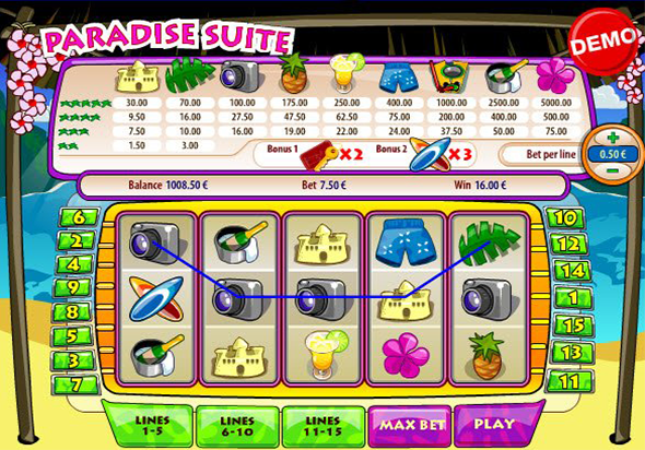Выплаты автомата Райский Люкс демо